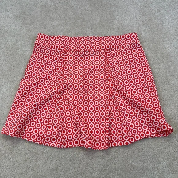 RipSkirt Hawaii Wrap Skirt Medium Red Geo Dots Length 1 Adjustable Waist - Picture 2 of 9